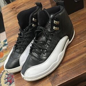 Jordan Black and White High-Top Sneakers